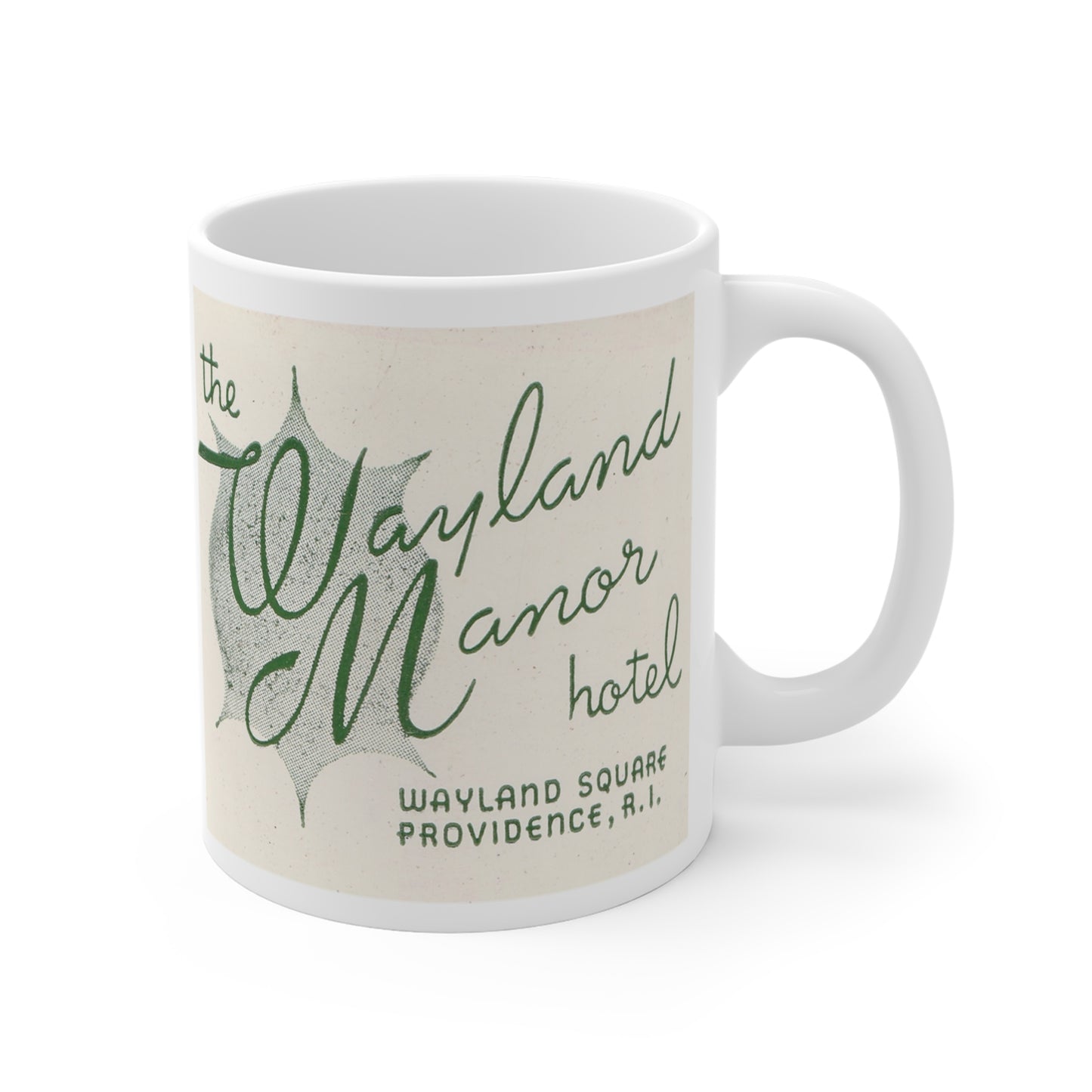 Coffee Mug | Providence Rhode Island | Wayland Manor Hotel circa 1950s