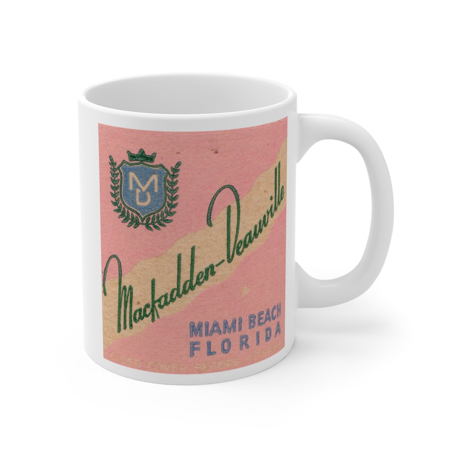 Coffee Mug | Macfadden Deauville Resort Hotel | 67th Street | Miami Beach Florida circa 1950s