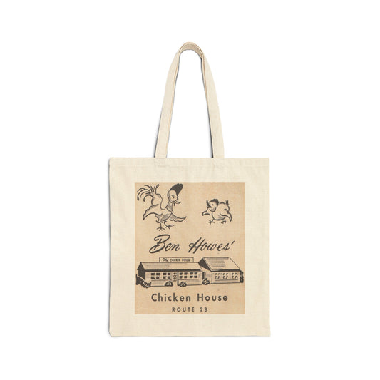 Canvas Tote Bag | Ben Howe's Chicken House Restaurant | South Middelboro Massachusetts circa 1950s