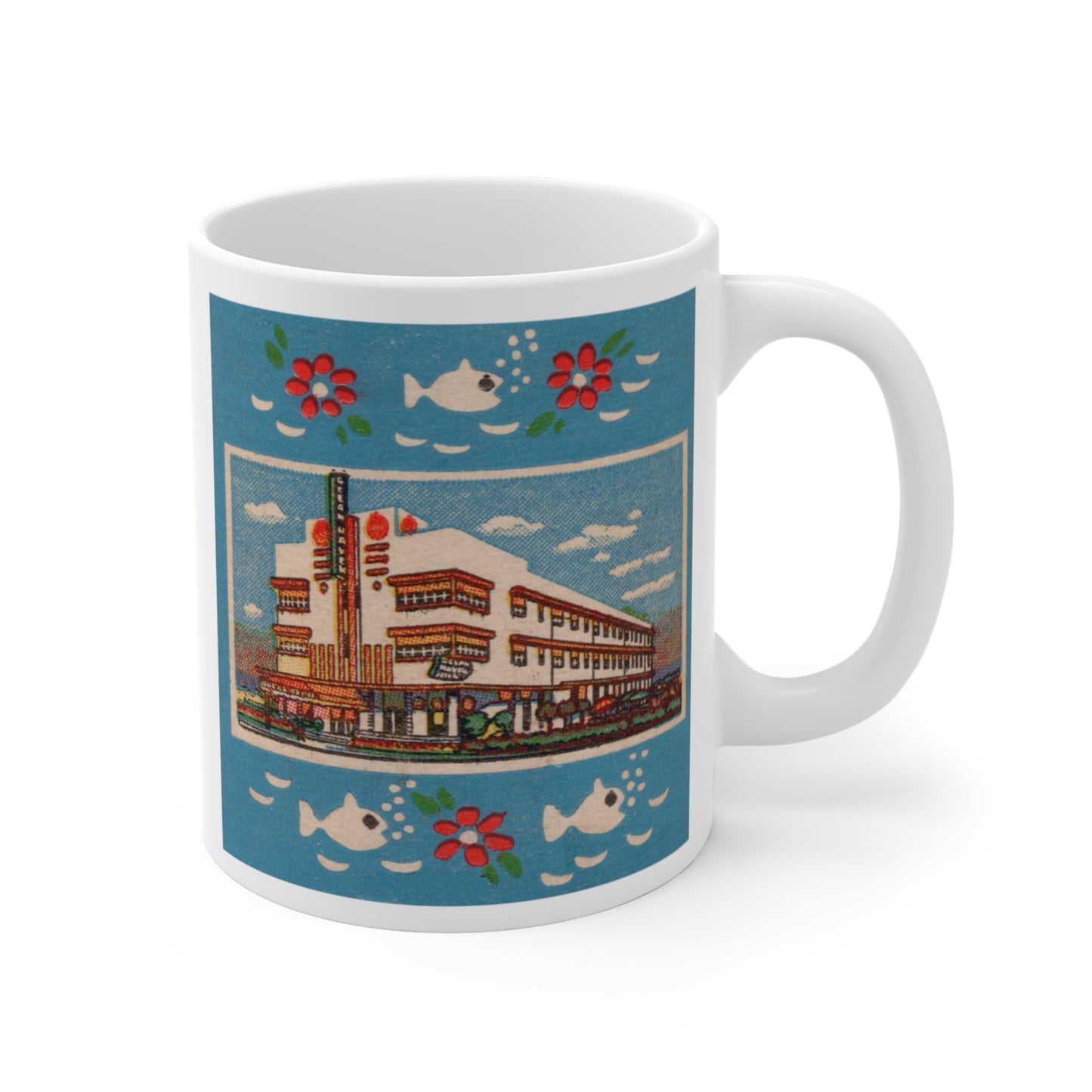 Coffee Mug | Ocean Haven Hotel | Ocean Drive | Miami Beach Florida circa 1950s