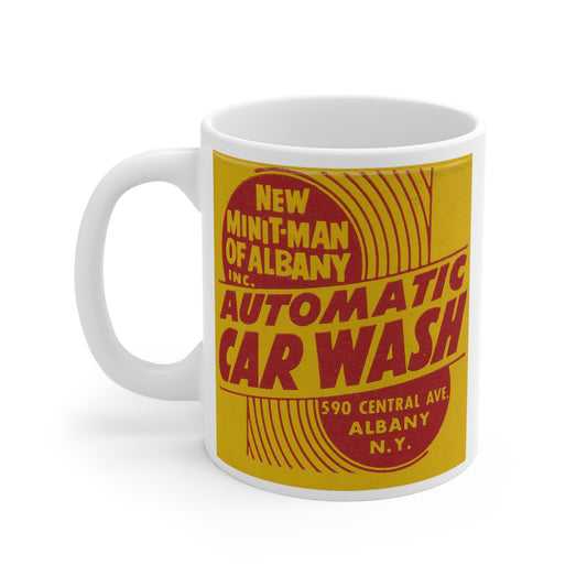 Coffee Mug | Albany New York | Central Ave Car Wash circa 1950s