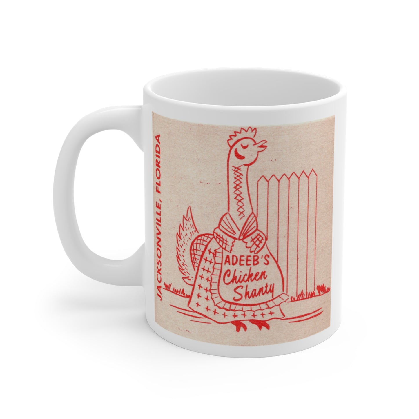 Coffee Mug | Adeeb's Chicken Shanty | Kings Ave | Jacksonville Florida circa 1950s