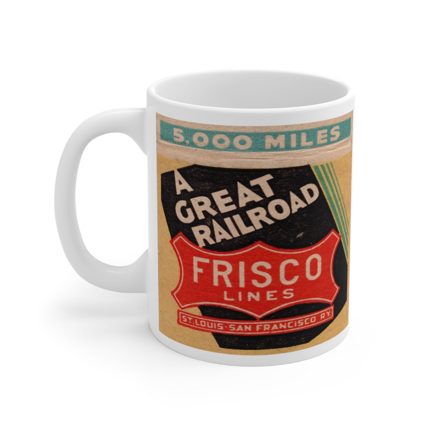 Coffee Mug | St. Louis San Francisco Railway | SLFS | circa 1950s