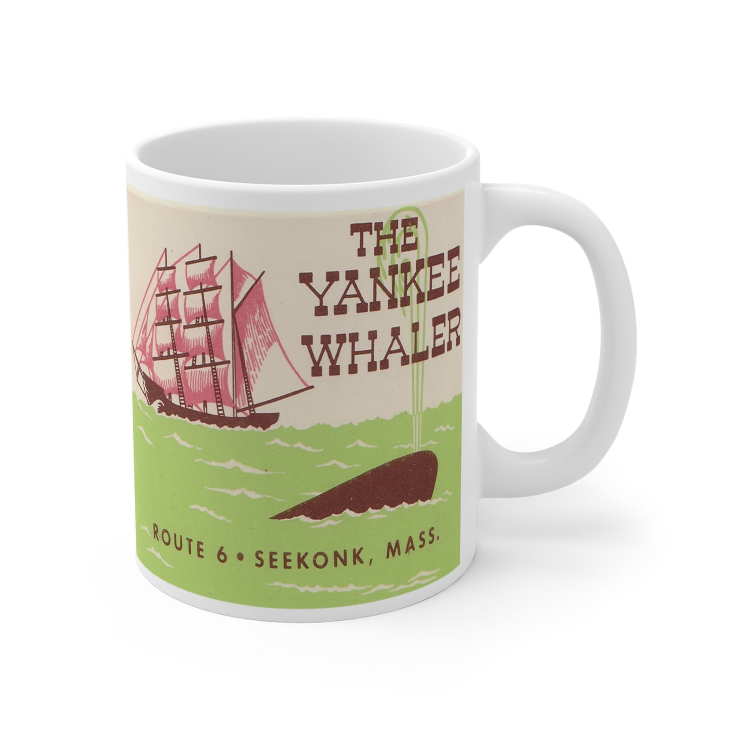 Coffee Mug | Seekonk Massachusetts | The Wanderer Cocktail Lounge |  The Yankee Whaler Restaurant circa 1950s