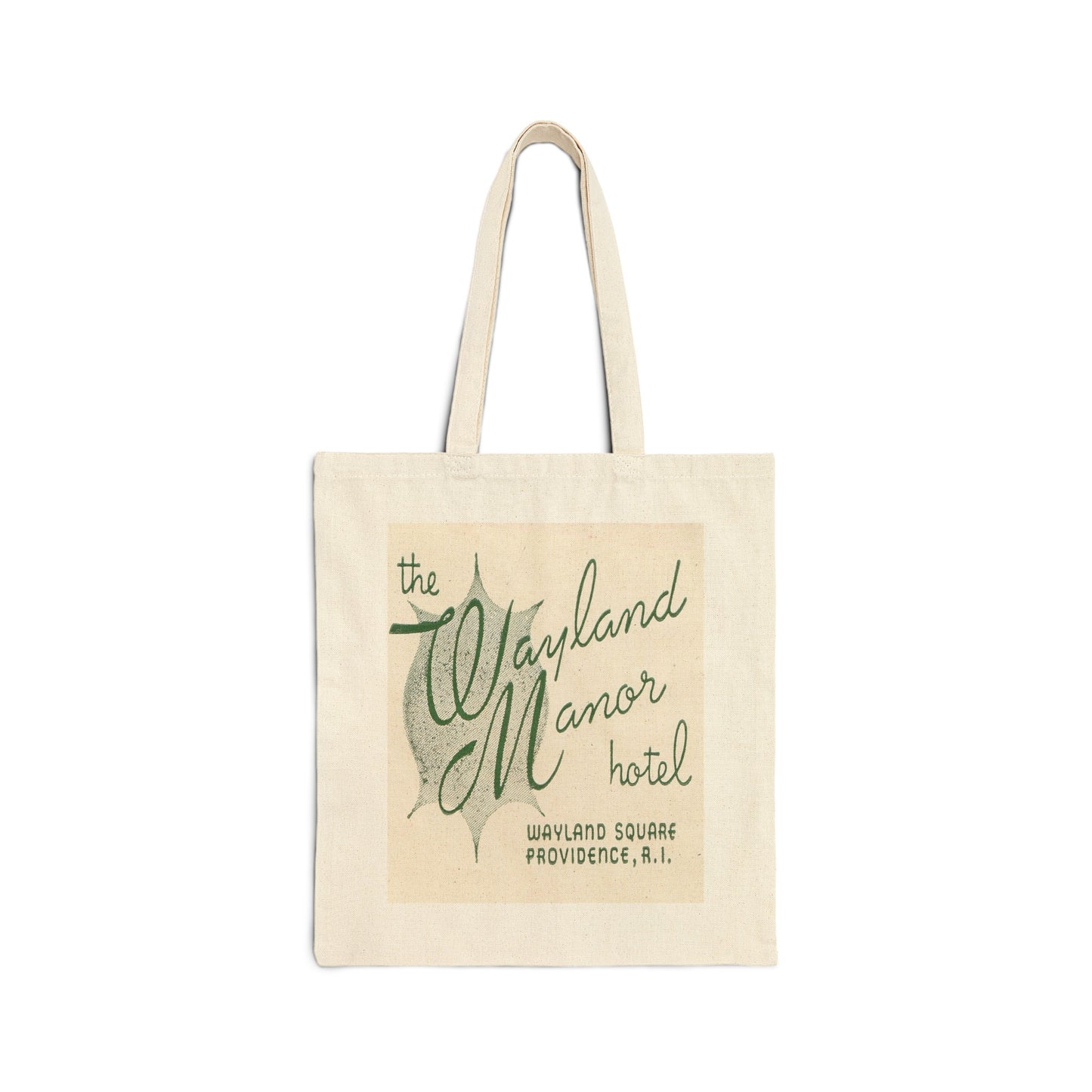 Canvas Tote Bag | Providence Rhode Island | Wayland Manor Hotel circa 1950s