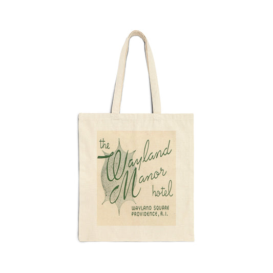 Canvas Tote Bag | Providence Rhode Island | Wayland Manor Hotel circa 1950s