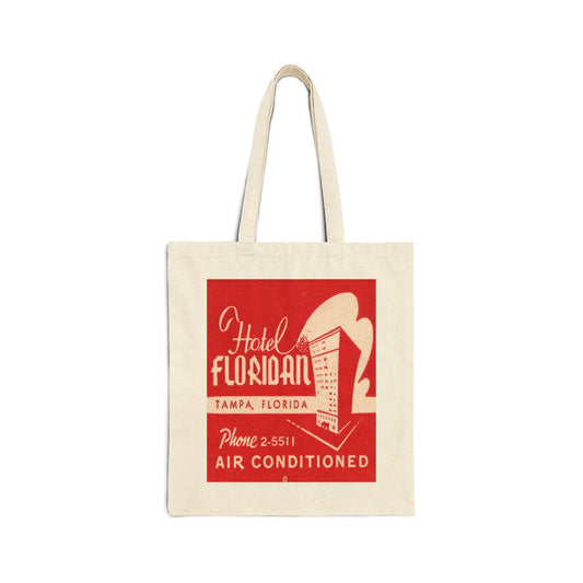 Canvas Tote Bag |  Hotel Floridian | Sapphire Room Cocktail Lounge | Tampa Florida circa 1950s