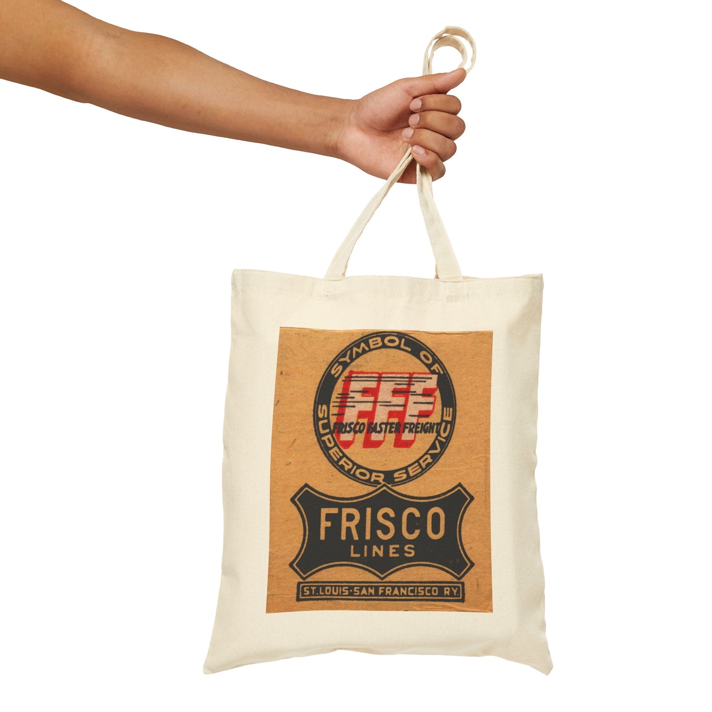 Canvas Tote Bag | St. Louis San Francisco Railway | SLFS | circa 1950s