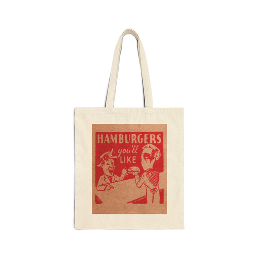 Canvas Tote Bag | Doerr's Sundries Hamburger Restaurant | Cypress California circa 1950s