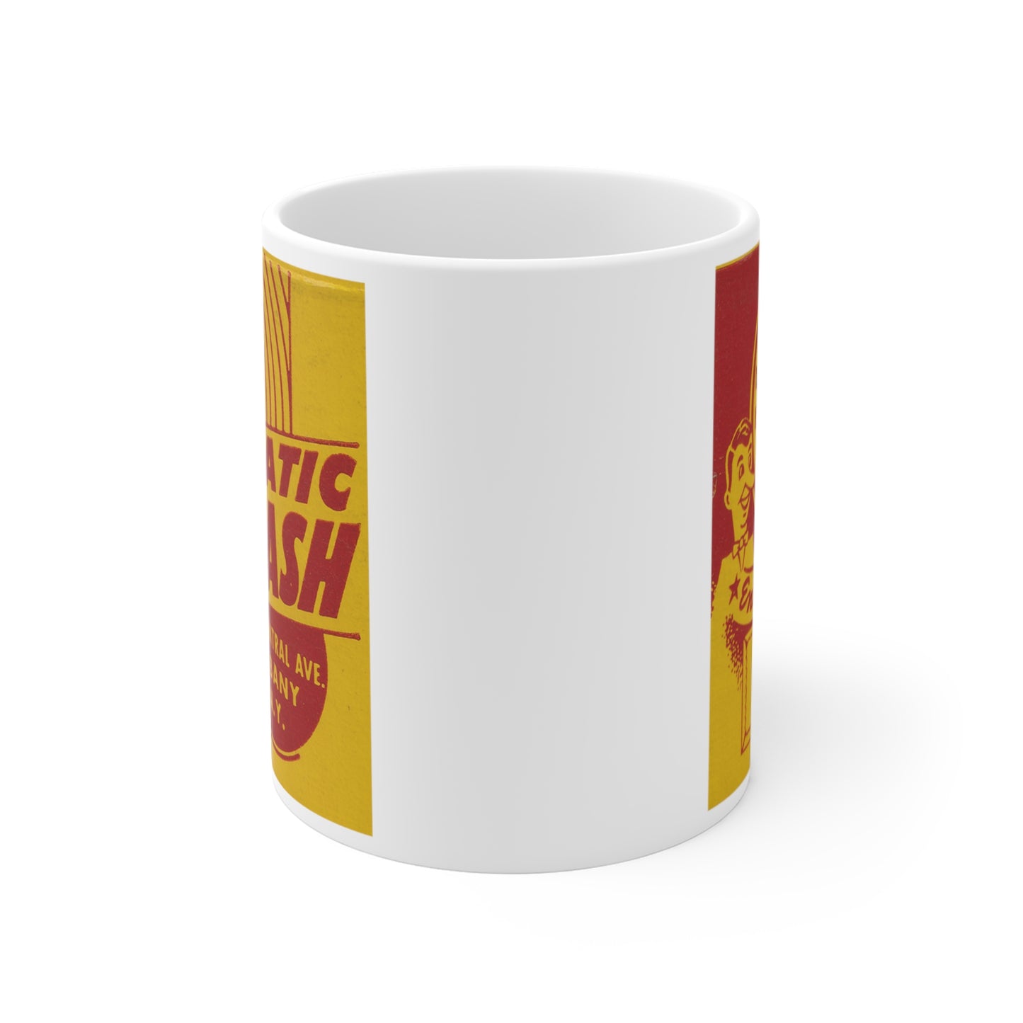 Coffee Mug | Albany New York | Central Ave Car Wash circa 1950s