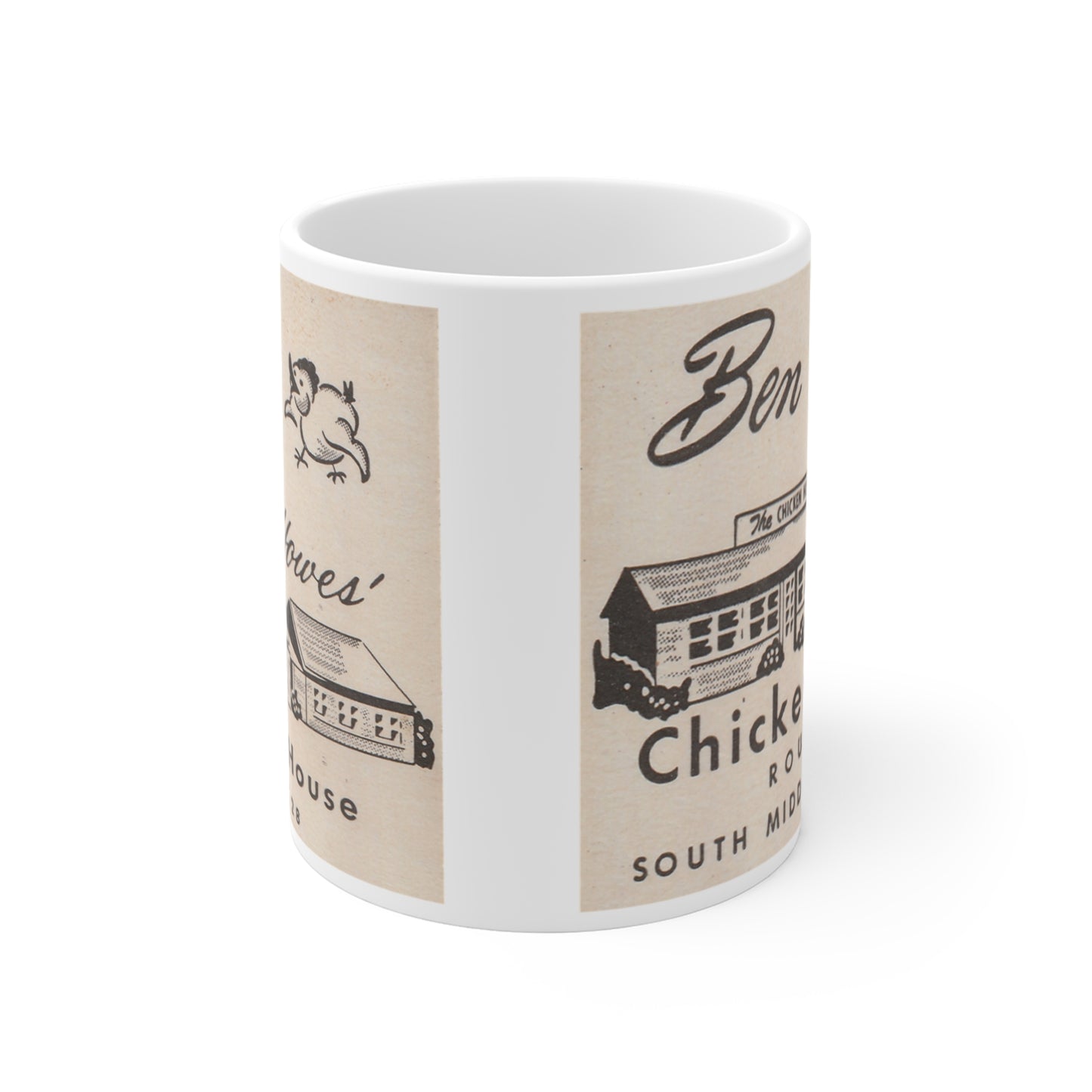 Coffee Mug | Ben Howes Chicken House Restaurant | South Middleboro Massachusetts circa 1950s