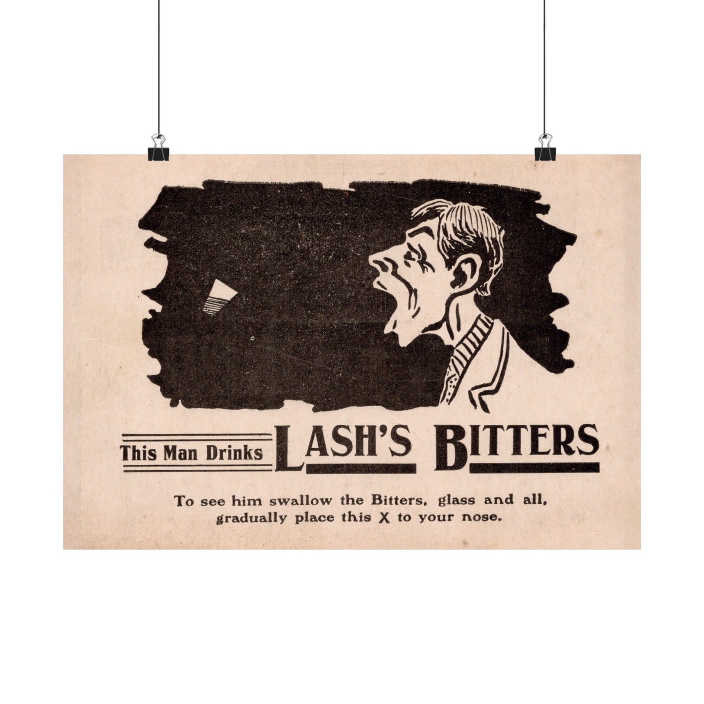 Lash's Bitters Co. Man | Quack Medicine Laxative & Cocktail Bitter | Circa 1900s