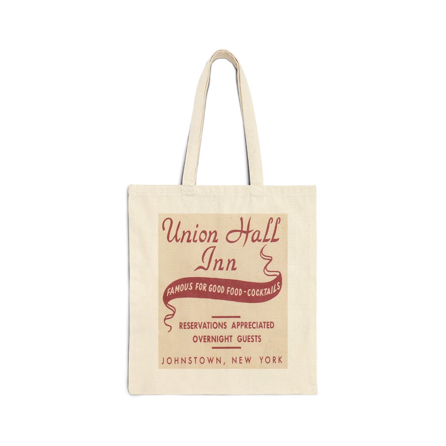 Canvas Tote Bag | Johnstown New York | Union Hall Inn & Restaurant circa 1950s