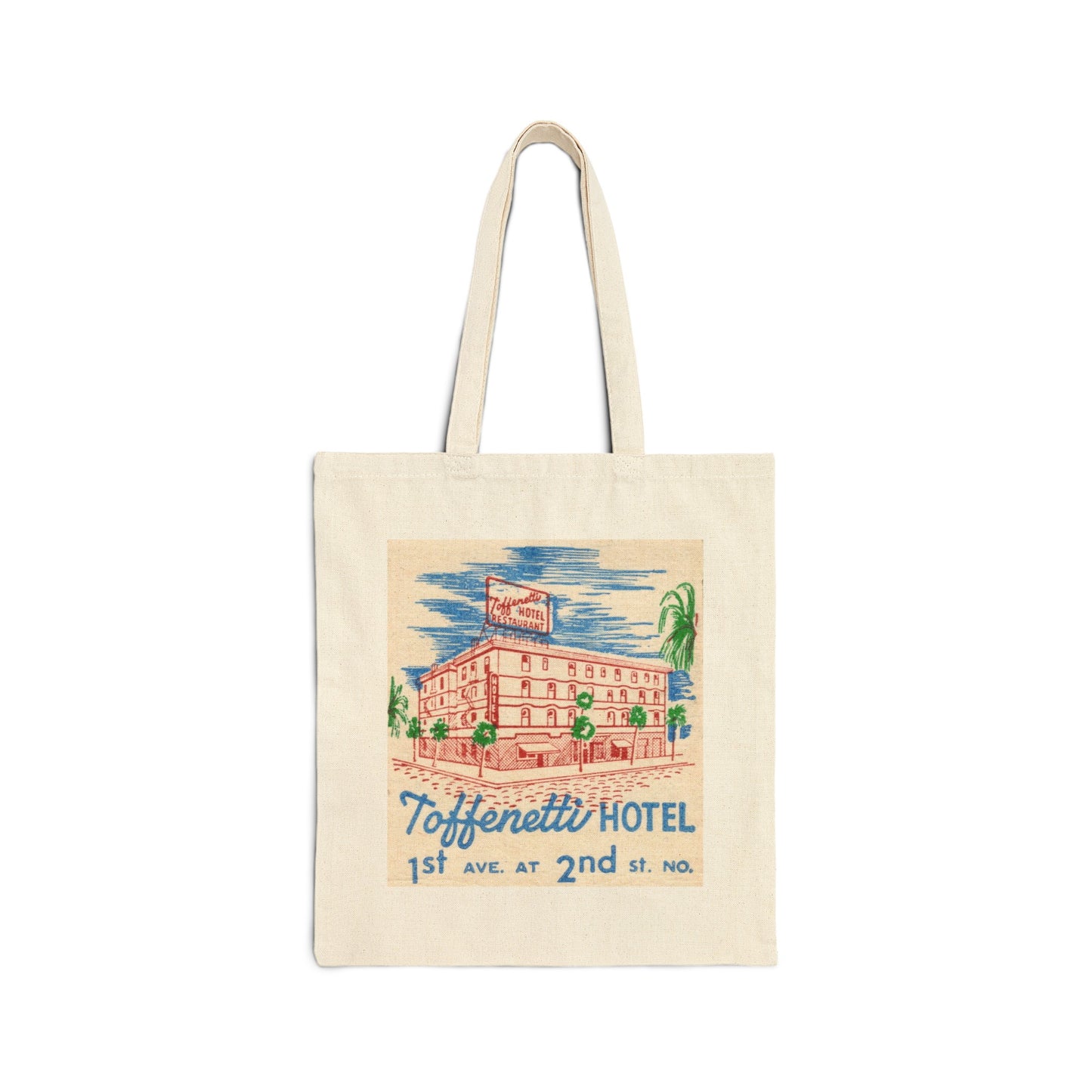 Canvas Tote Bag | St. Petersburg Florida | Toffenetti Hotel circa 1950s