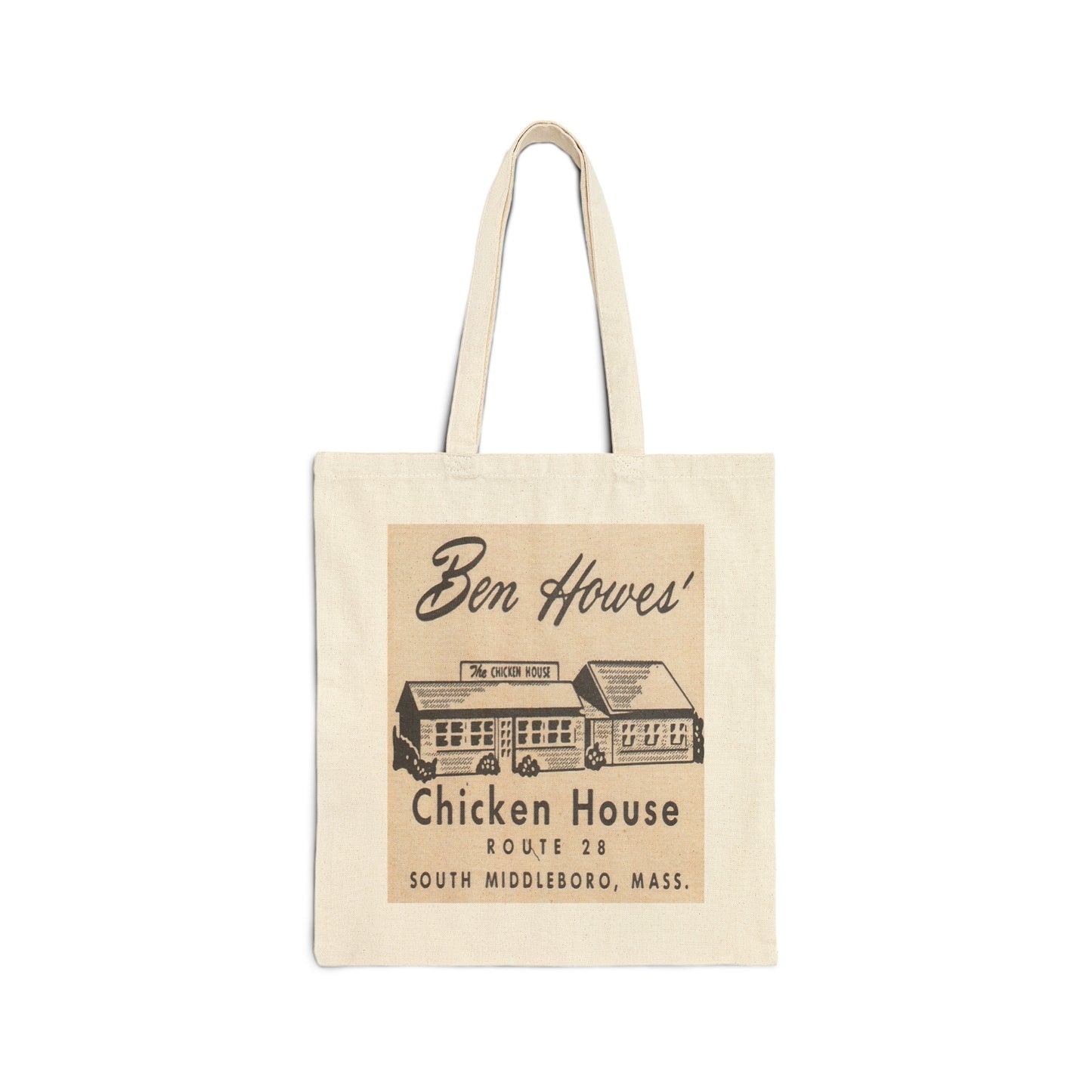 Canvas Tote Bag | Ben Howe's Chicken House Restaurant | South Middelboro Massachusetts circa 1950s