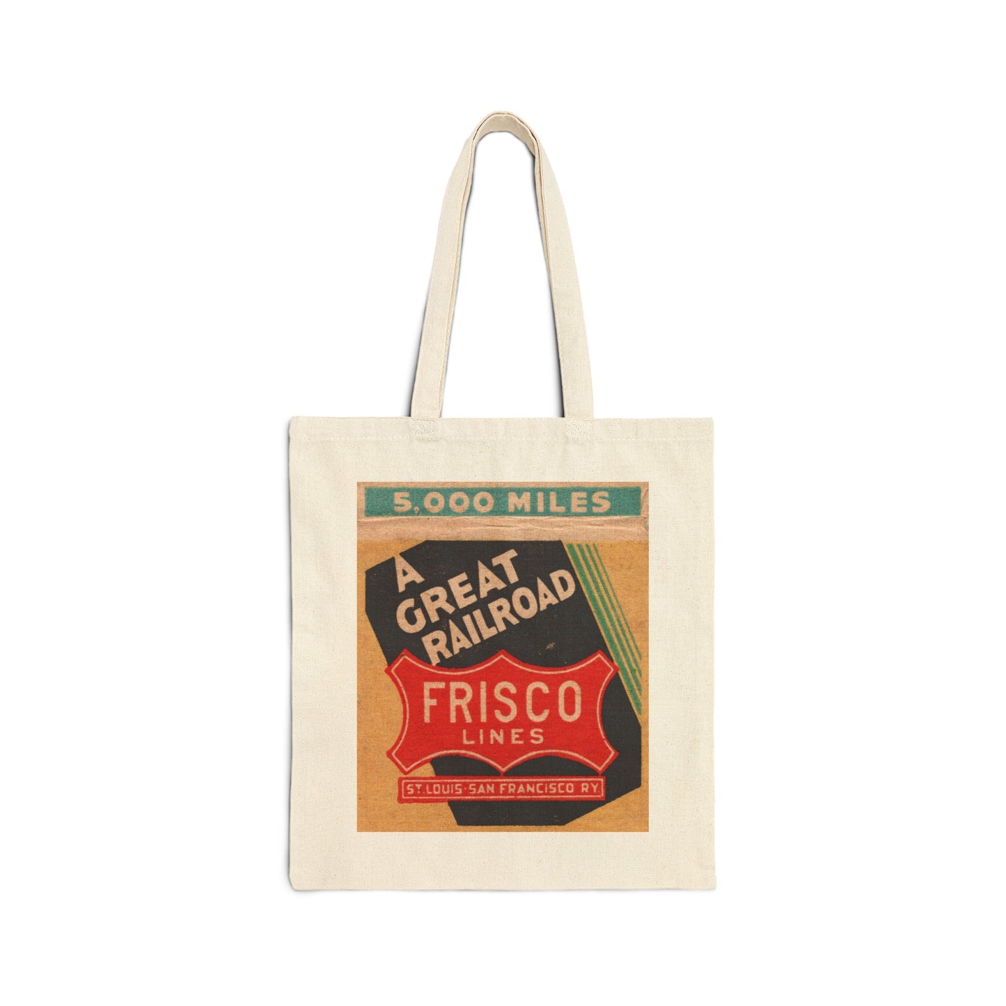 Canvas Tote Bag | St. Louis San Francisco Railway | SLFS | circa 1950s