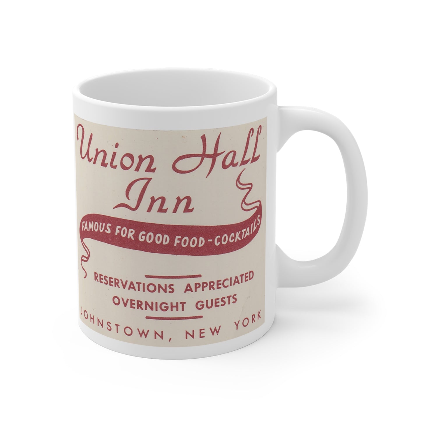 Coffee Mug | Johnstown New York | Union Hall Inn & Restaurant circa 1950s