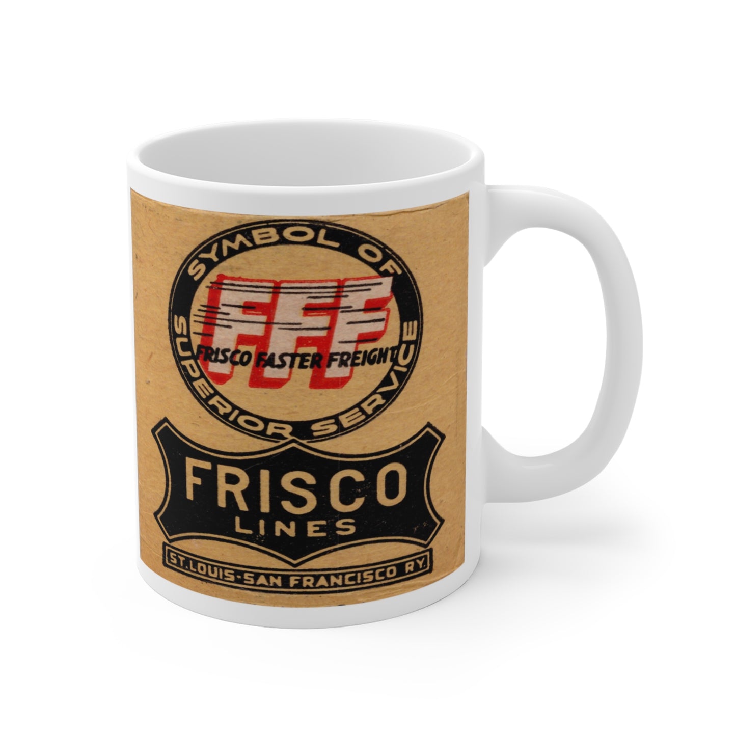 Coffee Mug | St. Louis San Francisco Railway | SLFS | circa 1950s