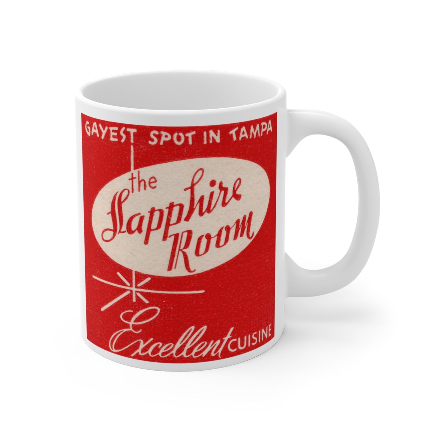 Coffee Mug | Hotel Floridian | Sapphire Room Cocktail Lounge | Tampa Florida circa 1950s