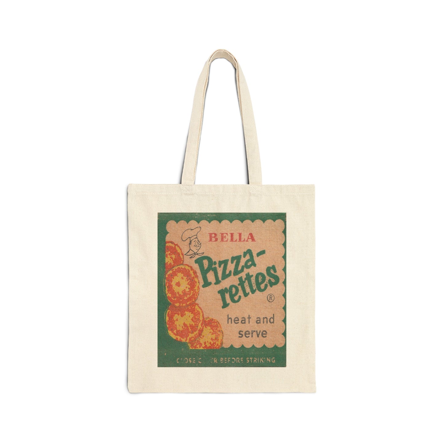 Canvas Tote Bag | Bella Pizzarettes | Frosen Pizza Advertisement | circa 1950s