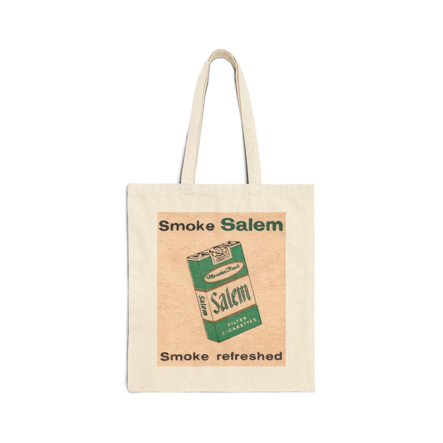 Canvas Tote Bag | Salem Cigarettes | Menthol Fresh Tobacco | Circa 1950s