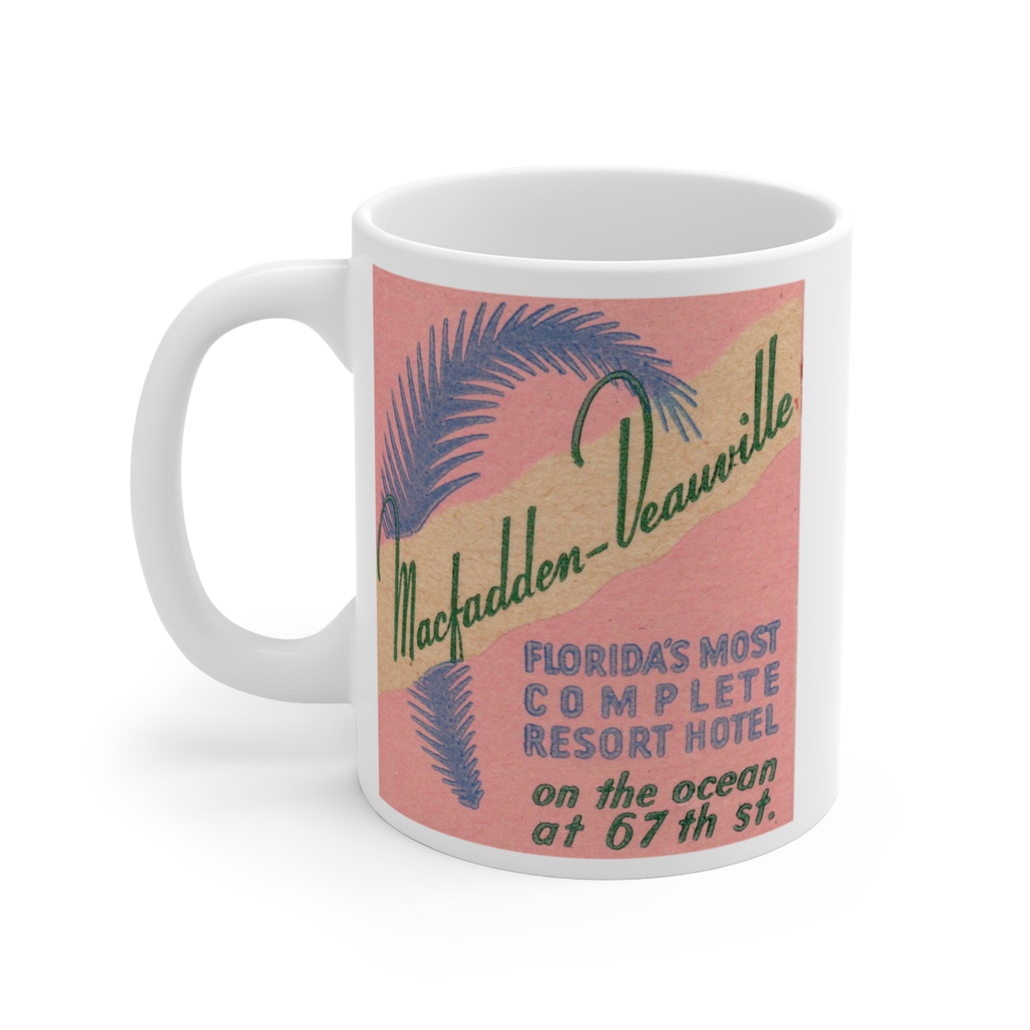 Coffee Mug | Macfadden Deauville Resort Hotel | 67th Street | Miami Beach Florida circa 1950s