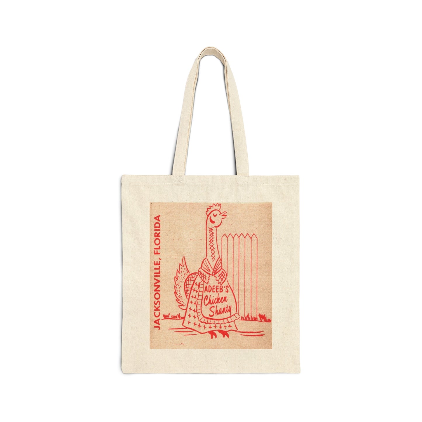 Canvas Tote Bag | Adeeb's Chicken Shanty Restaurant | Kings Ave | Jacksonville Florida circa 1950s