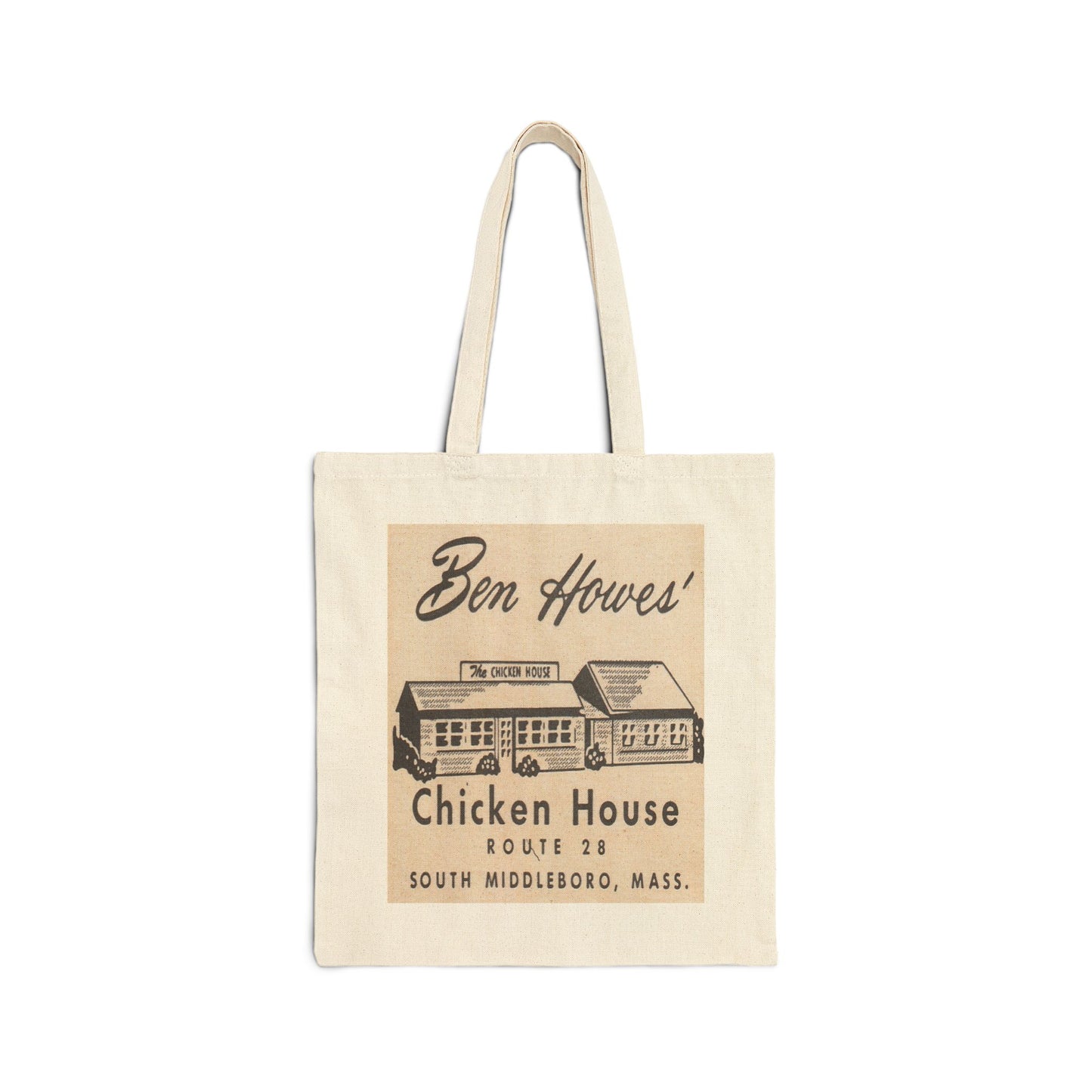 Canvas Tote Bag | Ben Howe's Chicken House Restaurant | South Middelboro Massachusetts circa 1950s